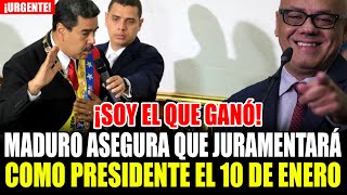 NICOLAS MADURO AFIRMA QUE 10 DE ENERO A LA ASAMBLE NACIONAL PARA JURAMENTAR COMO PRESIDENTE [upl. by Tomlinson]