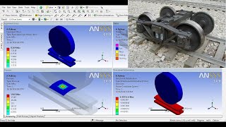 ANSYS Workbench Tutorial Video  Structural Contact Target Non Linear FE Analysis  Beginner  GRS [upl. by Jemima]