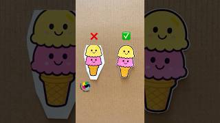 Perfect Ice Cream Cone Cuts Every Time 🍦✂️ chanafavors cuttinghacks shorts [upl. by Lucas]