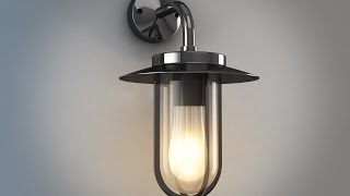 Create Wall Lamp in 3ds Max amp VRay  P1 [upl. by Gaillard]