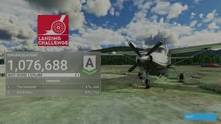 MSFS Xbox Landing Challenge Strong Wind CAS3 Barkerville BC Grade A 1076688 Top 3K WW [upl. by Herculie]