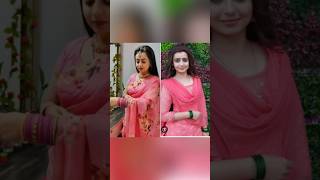 Chahat pandey🆚️other dangaltv actress saree 🥻ampsuite look dangaltv trending viralvideo shorts [upl. by Jaehne592]