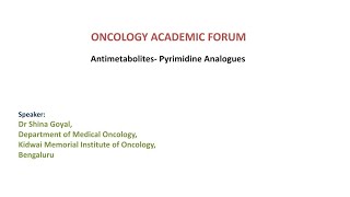 Antimetabolitespyrimidine analogues by Dr Shina Goyal [upl. by Meek]