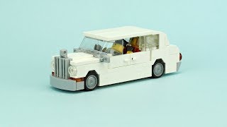 LEGO White Limousine MOC Building Instructions [upl. by Annal]