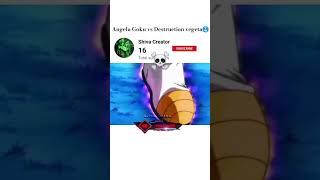 Angela Goku vs Destruction vegeta🥶  BRUXO FANTASMA SUPER SLOWED Music  shorts goku anime dbz [upl. by Aitram]