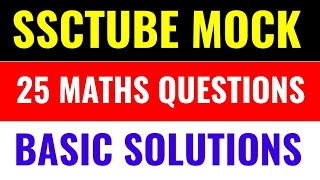 SSCTUBE Live Mock Test Solution  Maths 25Q by Rohit Tripathi [upl. by Lamaaj96]