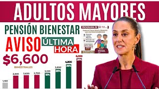 💥ADULTOS MAYORES RECIBIRÁN PAGOS AUMENTOS PENSIÓN PROGRAMAS BIENESTAR 2025💥 [upl. by Nida]