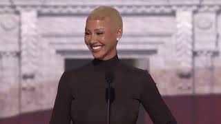 Amber Rose 2024 RNC speech outlines her personal journey to becoming Trump and MAGA supporter [upl. by Peugia]