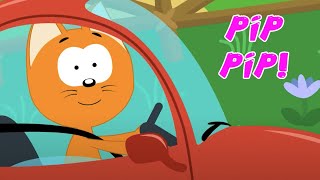 NUEVO COCHES DE COLORES PIPPIP 🚕 El gatito Koté 🐱 Música Para Niños [upl. by Alesig]