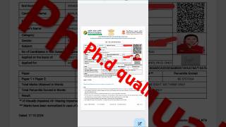 ugc net result june2024 qualified only phd [upl. by Enelyw]