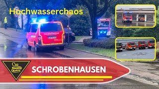 Jahrhunderthochwasser Oberbayern  Schrobenhausen  Feuerwehr Einsatzfahrten  THW [upl. by Alemaj]