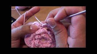 How to Crochet a Flower Step by Step Part 2 [upl. by Innavoij]