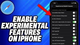 How To Enable Safari Experimental Features On iPhone 2024  Easy Fix [upl. by Phylis]