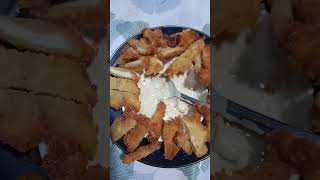 Homemade Chicken Nuggets with parsleyCrunchy and Delicious  with mayonnaise and catsup sauce [upl. by Fairfield629]