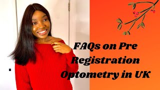 FAQs about Pre registration Optometry [upl. by Willie]