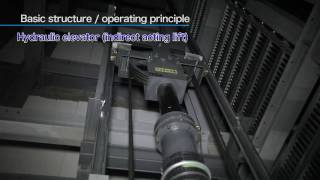 Hydraulic elevator basic structure operating principle [upl. by Koralie]