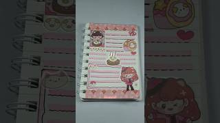 Pink Journal Sticker journal journalsticker minijournal shorts kawaii aesthetic 🌟168 [upl. by Him920]