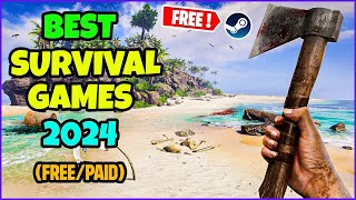 TOP 20 Survival Games to play in 2024 FreetoPlay Paid Games [upl. by Afatsuom955]