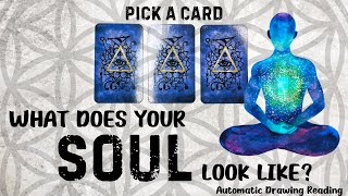 PICK A CARD 🔮 What Does My Soul Look Like 👽 ENERGY ANALYSIS READING 🌀 Automatic Drawing Reading [upl. by Monagan539]