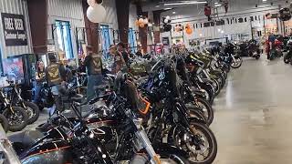 Berts Barracuda Harley Davidson Motorcycle Showroom St Petersburg Florida Plus OCC Roadhouse [upl. by Raasch]