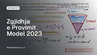 Zgjidhje e Provimit Model  Matura 2023  Përgatitje për Provim  Matematikë [upl. by Martyn]