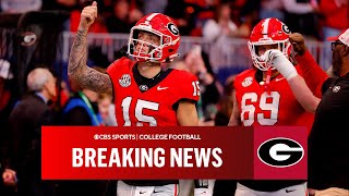 Georgia QB Carson Beck elbow OUT indefinitely no timetable for return  Breaking News [upl. by Arihs]