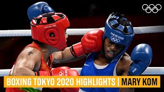 Mary Kom begins with a win  Womens Boxing  Tokyo2020 Highlights [upl. by Otilegna]