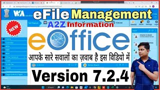 EOffice Updated Version  EfileFile Management System Latest Version Complete Tutorial in Hindi [upl. by Yruama]