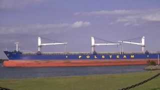 Isa  Polsteam  Handysize 7  Bulk Carrier on St Marys River 2014 [upl. by Baldwin]