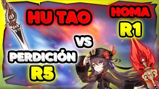 HU TAO 👻 Perdicion del DRAGON R5 vs HOMA R1  Genshin Impact Español [upl. by Dlnaod597]