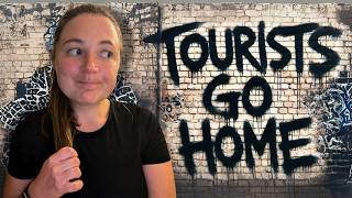 Inside the European city thats SICK of tourists  overtourism Barcelona [upl. by Kcirderf]