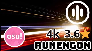 AntiPLUR Runengon 4k Mania 36⭐ Hard S Osu [upl. by Acisej]