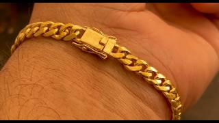 Mens 22K Gold Bracelet Making  How Gold Bracelet is Made  Jewelry Crafting [upl. by Vale72]