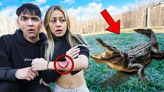 Alligator ATTACKED My Girlfriend [upl. by Sharline]