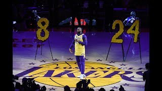 Los Angeles Lakers Pay Tribute To Kobe Bryant [upl. by Stearne]