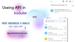 How to use API in Kodular  MIT App Inventor 002 FREE Business Email [upl. by Ecneps769]