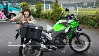 Kawasaki ヴェルシスX250ツアラーで親子ツーリング撮影開始！ [upl. by Hawker]