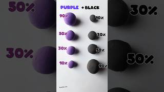 Purple v s black Which is more powerful shorts trending ytshorts satisfying colourmixing [upl. by Allecram]