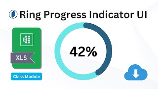 Excel Circular Progress Indicator UI  StepByStep Guide [upl. by Dotti]