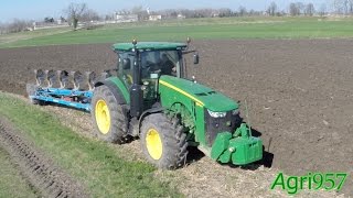 BIGGEST JOHN DEERE 8R 8370R  LEMKEN Diamant 11 V  PLOUGHING in Italy 2015 [upl. by Ching763]