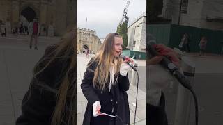 Wildflower Billie Eilish cover southampton busking [upl. by Arihay]