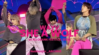 240622 She A Wolf  WAYV at ALLOBANK FESTIVAL 2024 wayv allobank [upl. by Waring]