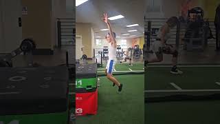 Giovanni quotNyquilquot Nickelz doing a 3ft box jump in slow motion [upl. by Zilber]