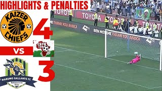 Kaizer Chiefs Vs Marumo Gallants Highlights and Penalties CUFA CUP [upl. by Rip]