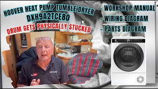 Hoover DXH9A2TCE80 Heat Pump Tumble Dryer Drum Gets Physically Stucked [upl. by Trela]