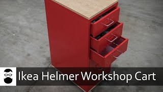 Ikea Helmer DIY Workshop Cart [upl. by Avert709]