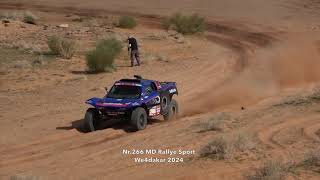 Nr266 MD Rallye Sport Cedric Goumaz Pascal Delacour We4dakar 2024 [upl. by Ahsimin385]