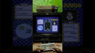 Sony PVM 14quot CRT Dr Mario  NES [upl. by Iaj]