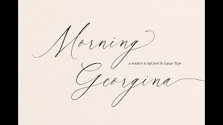 Morning Georgina Font Download [upl. by Alamap]