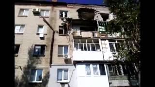 Ukraine War Lugansk Lutugino The consequences of shelling [upl. by Eitac236]